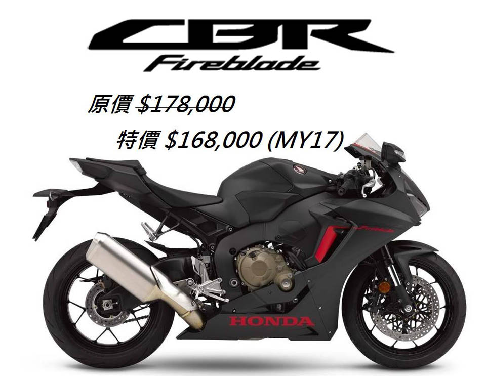 HONDA CBR MY17 SALES