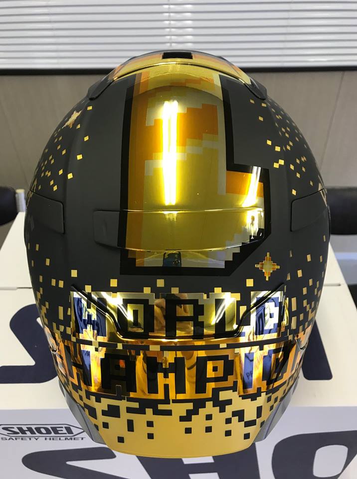 2018 MM93 SHOEI WORLD CHAMPION HELMET