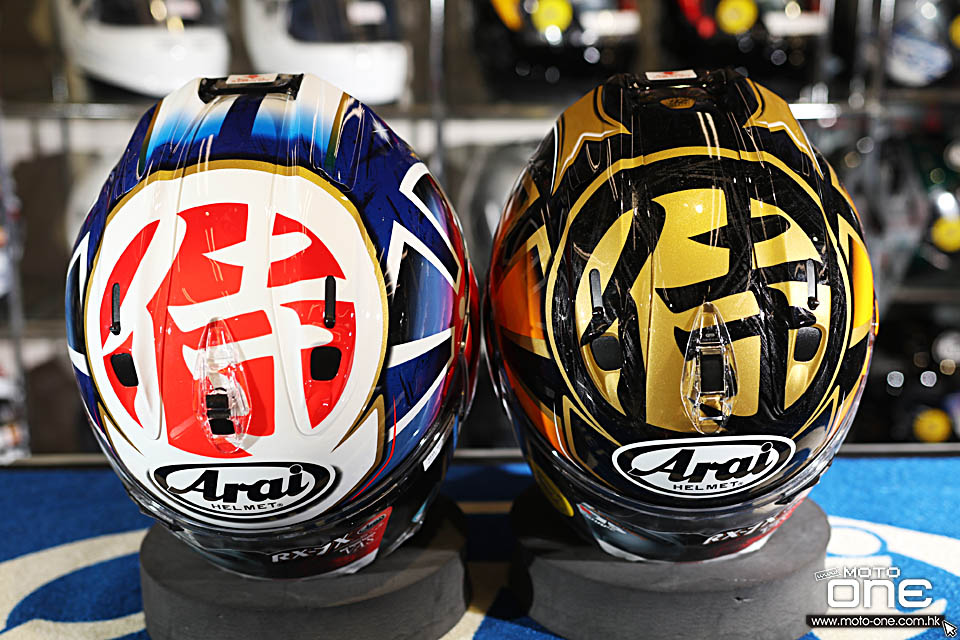 2018 Arai RX-7X PEDROSA SPIRIT BLUE GOLD