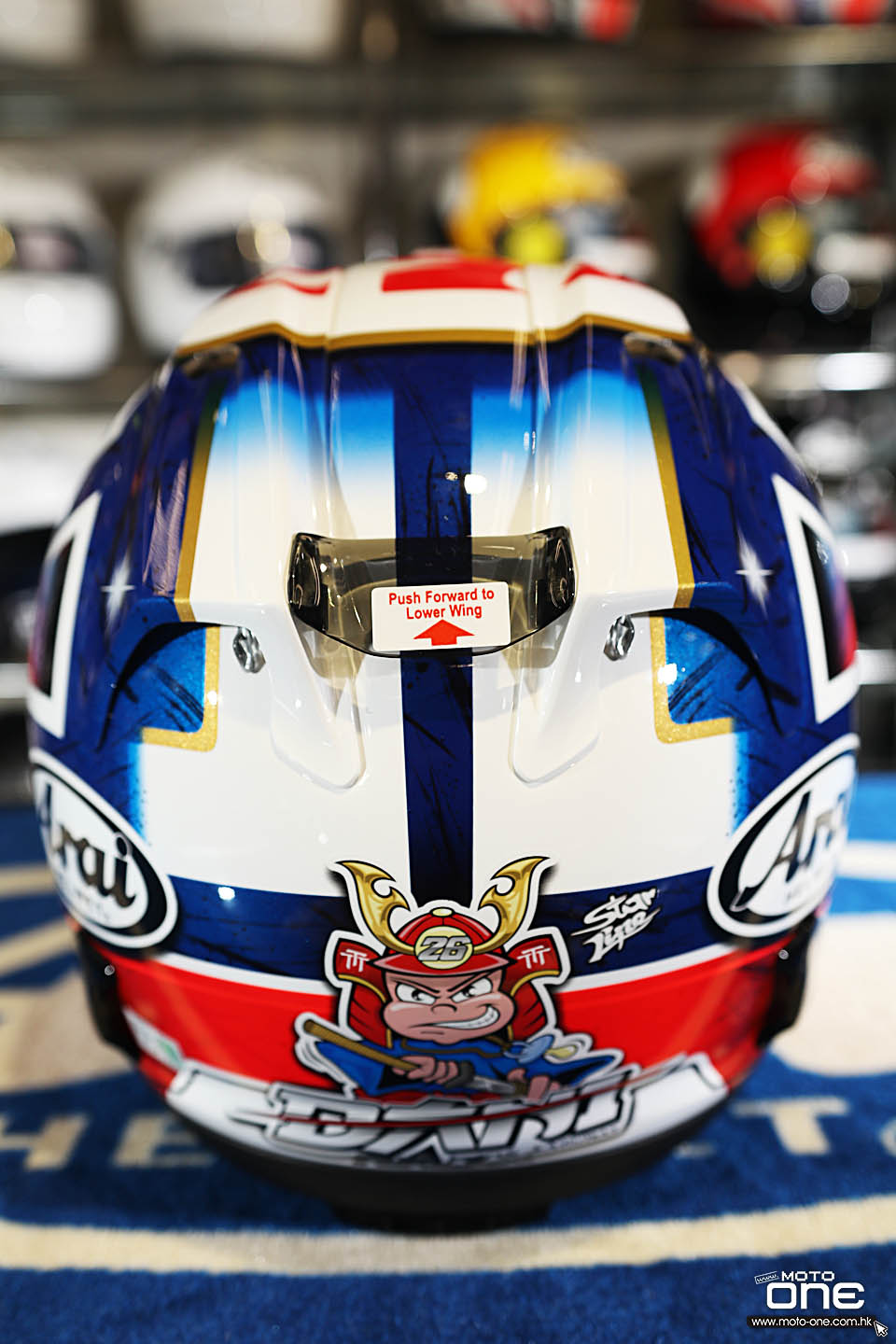 2018 Arai RX-7X PEDROSA SPIRIT BLUE GOLD