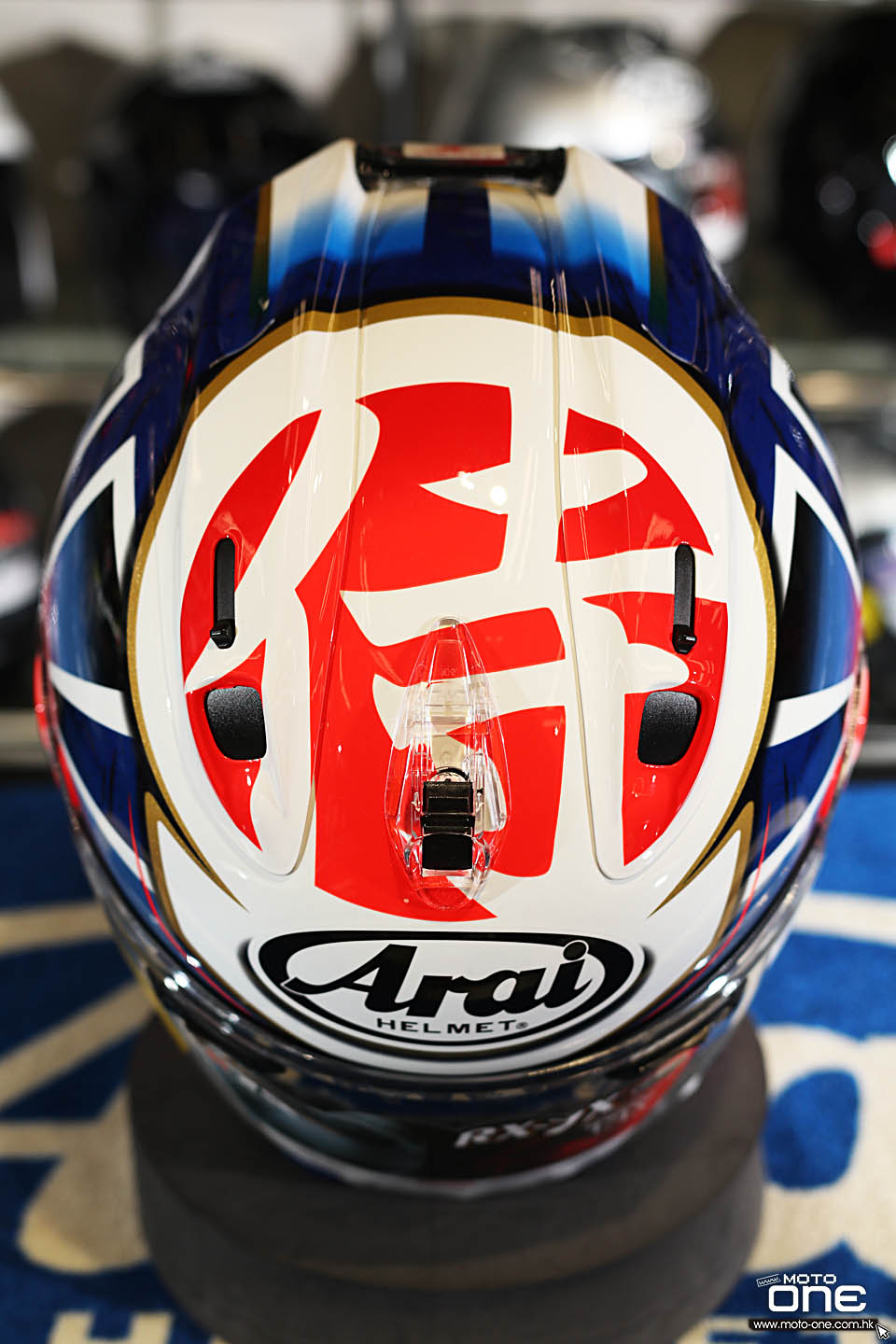 2018 Arai RX-7X PEDROSA SPIRIT BLUE GOLD