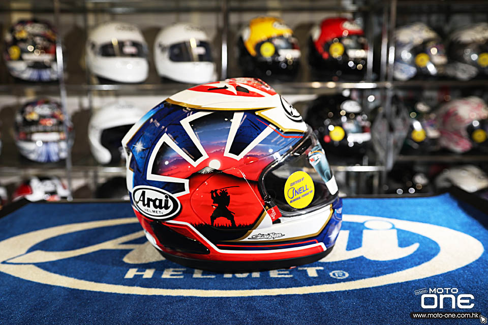 2018 Arai RX-7X PEDROSA SPIRIT BLUE GOLD