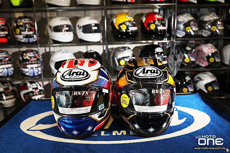2018 Arai RX-7X PEDROSA SPIRIT BLUE GOLD