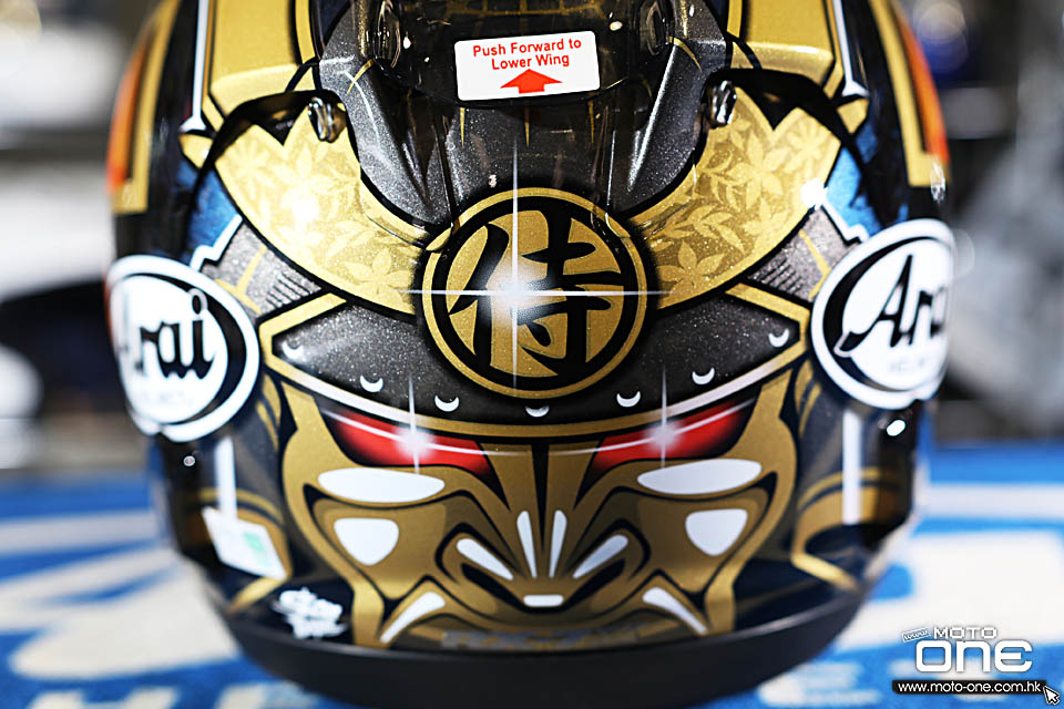 2018 Arai RX-7X PEDROSA SPIRIT GOLD