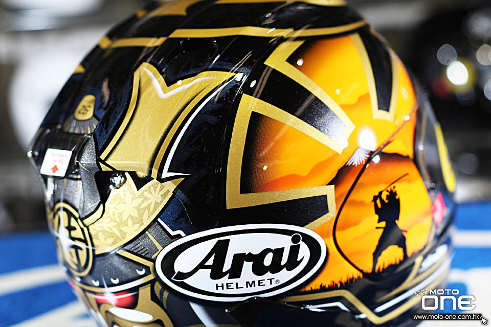 2018 Arai RX-7X PEDROSA SPIRIT GOLD