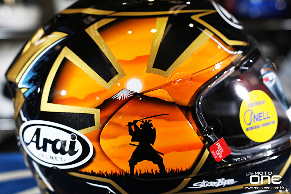 2018 Arai RX-7X PEDROSA SPIRIT GOLD