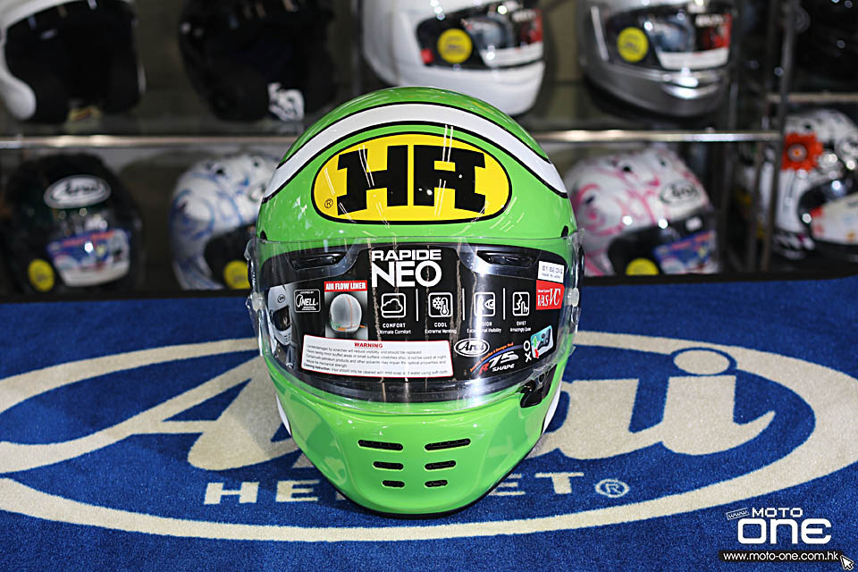 2019 ARAI RAPIDE-NEO HA BLUE GREEN