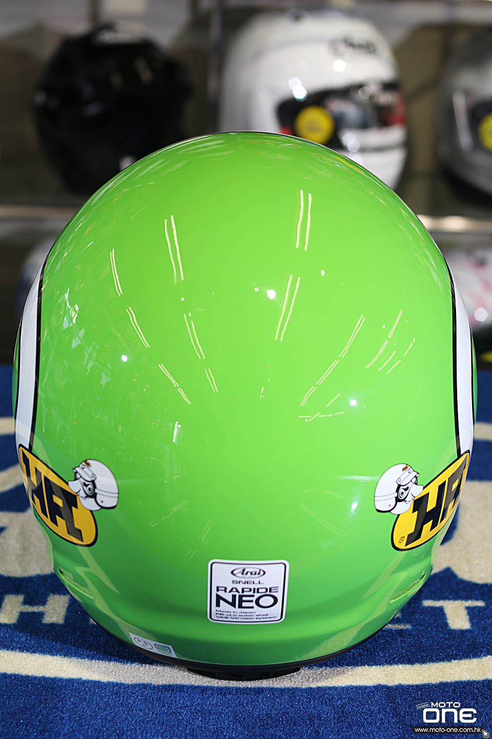 2019 ARAI RAPIDE-NEO HA BLUE GREEN