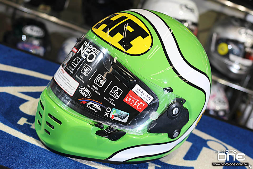 2019 ARAI RAPIDE-NEO HA BLUE GREEN