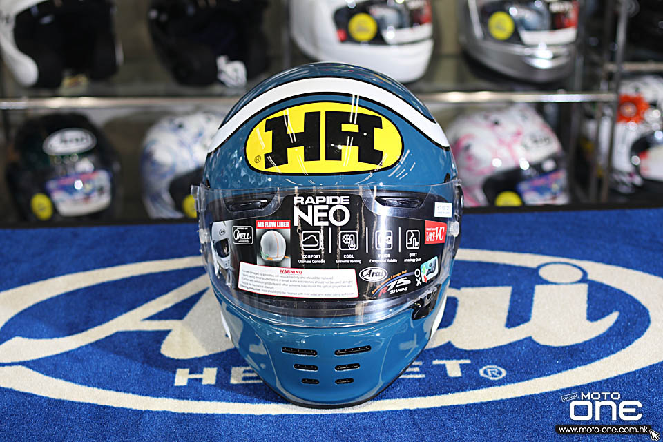 2019 ARAI RAPIDE-NEO HA BLUE GREEN