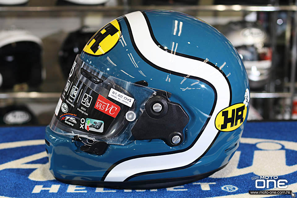 2019 ARAI RAPIDE-NEO HA BLUE GREEN