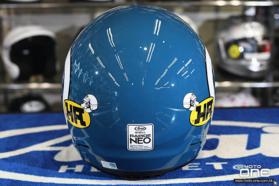 2019 ARAI RAPIDE-NEO HA BLUE GREEN