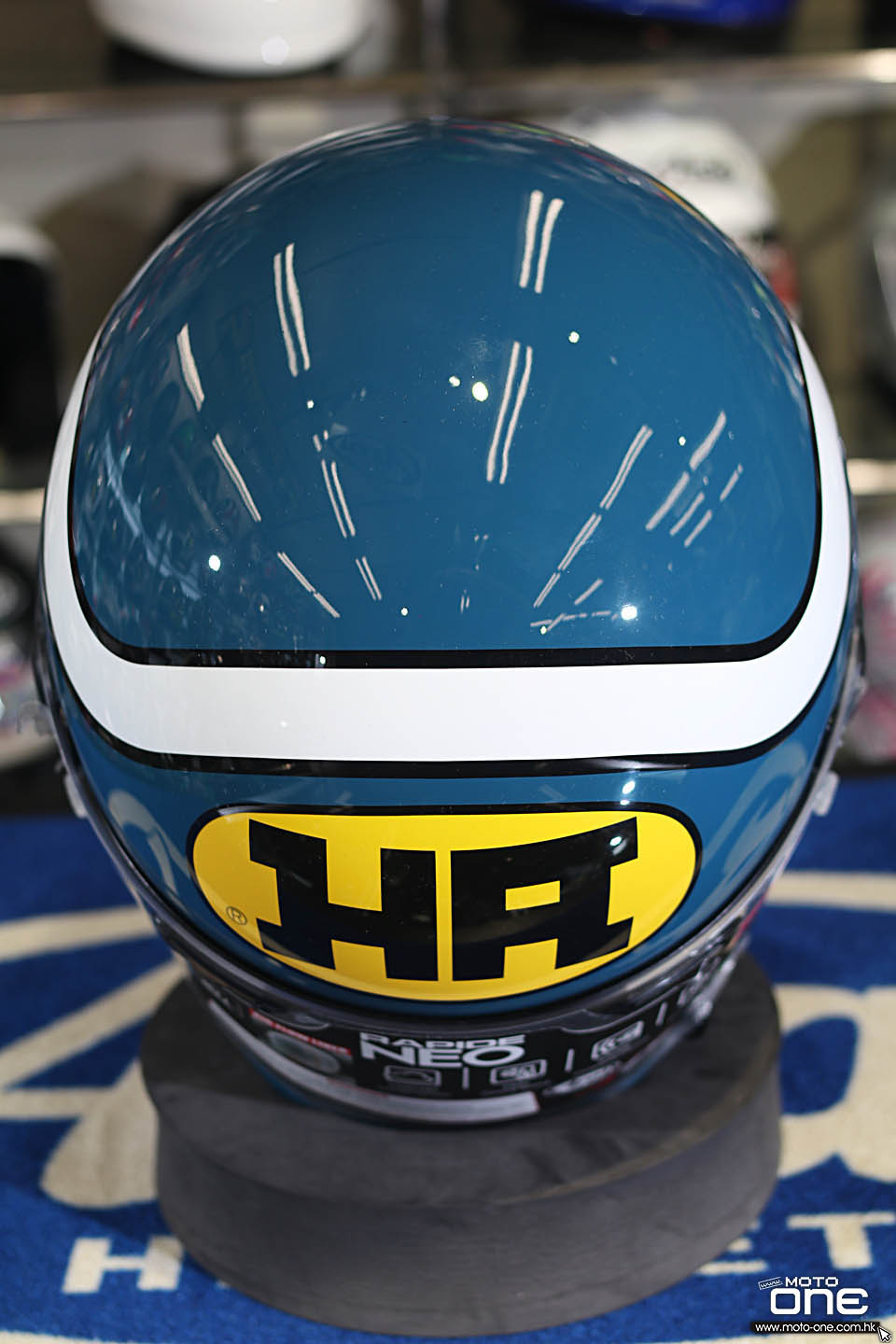 2019 ARAI RAPIDE-NEO HA BLUE GREEN