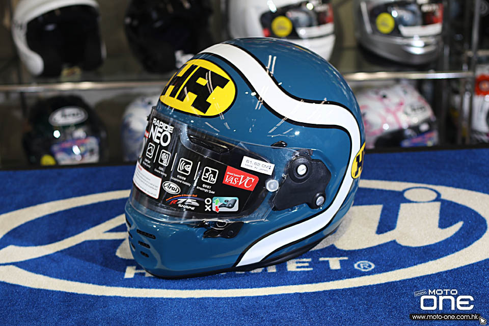 2019 ARAI RAPIDE-NEO HA BLUE GREEN