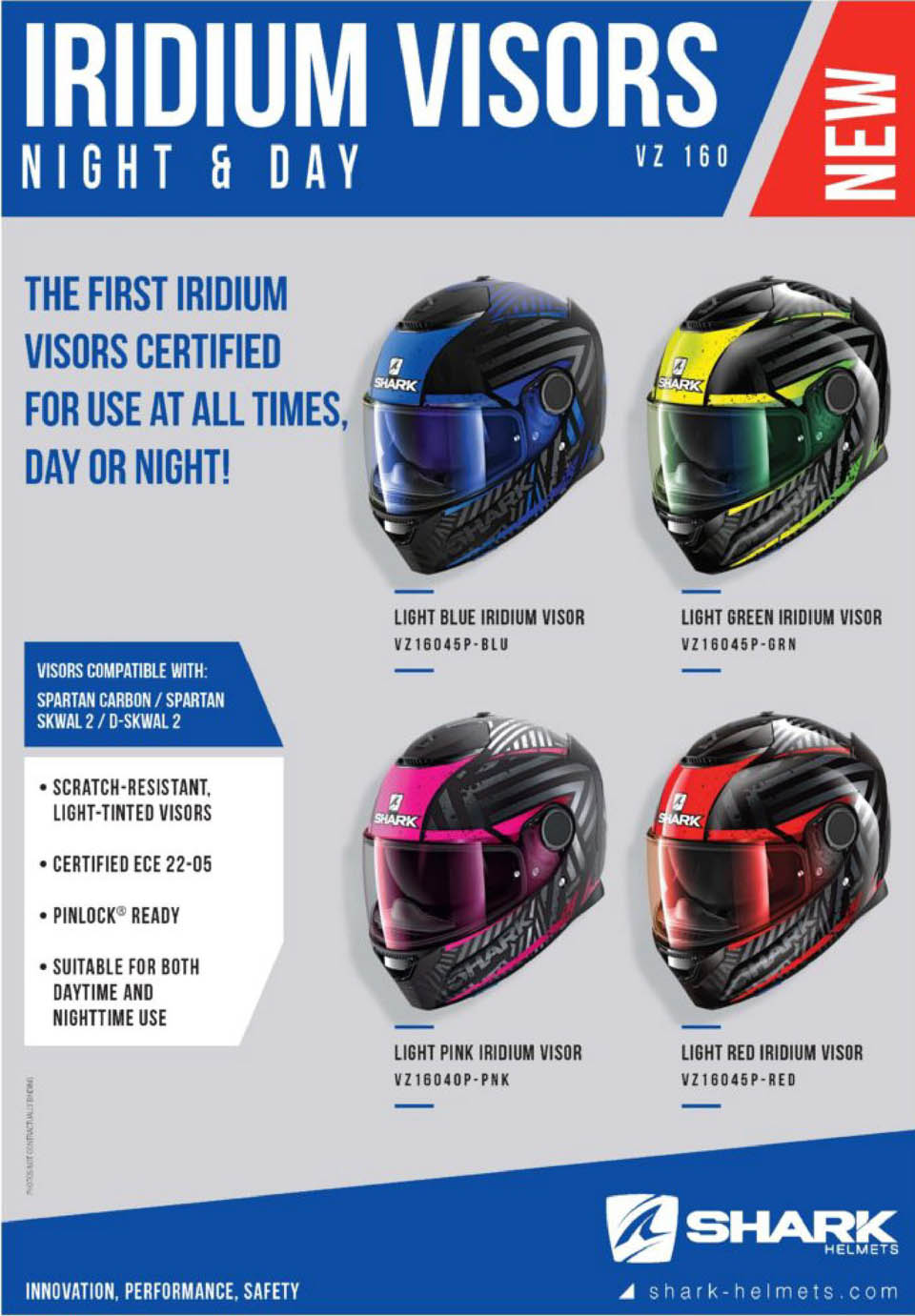 2021 SHARK IRIDIUM VISORS Night and Day
