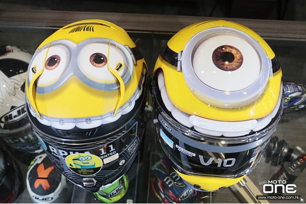HJC V10 MINIONS STUART「迷你兵團」小小超拉花復古造型個性頭盔