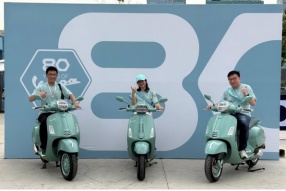 80週年限量版Vespa Sprint 180-採用全新180引擎,在香港駕駛更好力更實用(同場加影80週年GTS 300限量版)